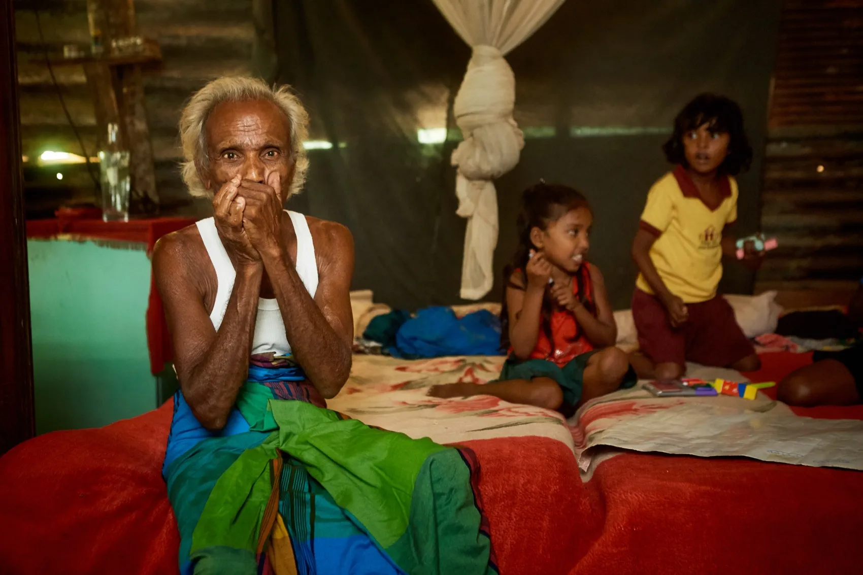 A family after the tsunami