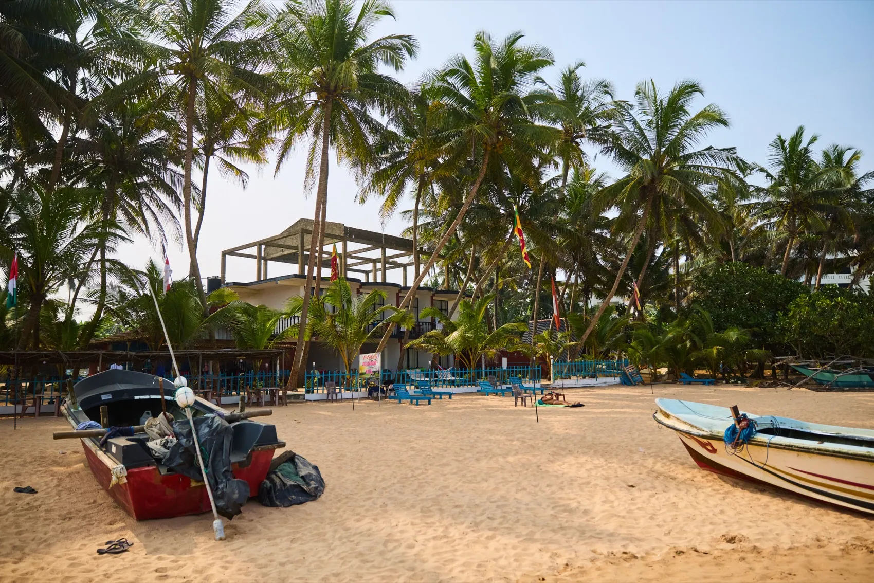 The beach at the end of the day
